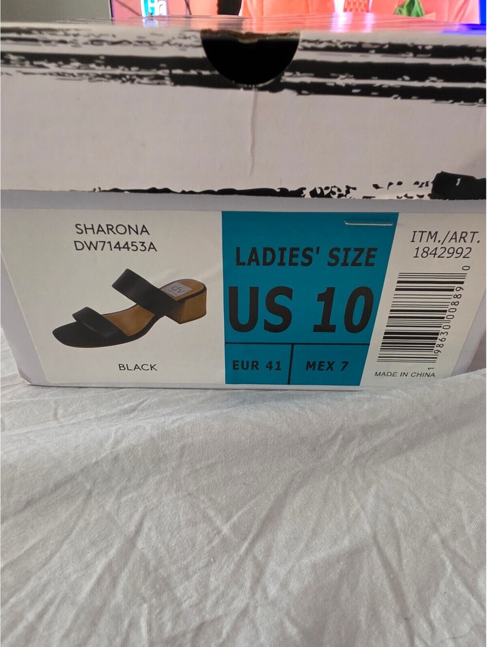 Dolce Vita Sharona Black Leather Block Heel Sandals, Ladies Size US 10 - Picture 4 of 6